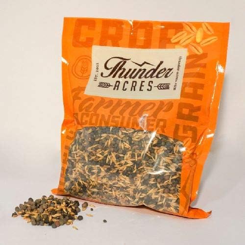 Thunder Acres 9 Seed Cover Crop Blend - for Gardening - Non-GMO, Vetch, Clover, Peas.