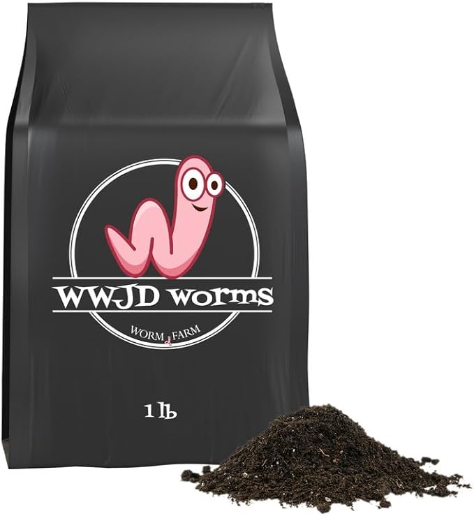 Organic Worm Castings for Plants 1 Lb - Vermicast from Red Worms for Composting - Soil Amendments & Gardening Soil for Outdoor Vegetables - Fine & Crumbly Worm Castings for Indoor Plants