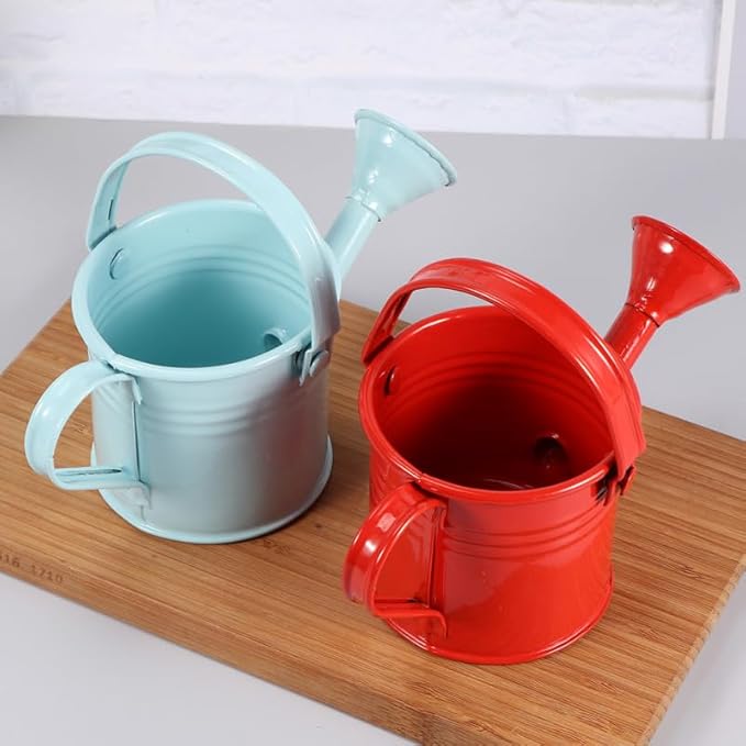 4Pcs Kids Watering Pot Metal Waterbottle Creative Watering Tin Small Watering Can Iron Sprinkling Kettle Portable Watering Can