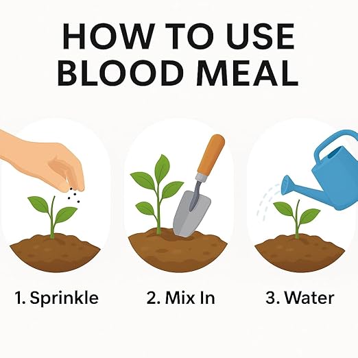 𝐁𝐄𝐒𝐓𝐒𝐄𝐋𝐋𝐄𝐑 Organic Blood Meal Fertilizer by Gardenera - 12-0-0 NPK - All-Natural Plant Food Source of Nitrogen for Organic Gardening, Flowers, Vegetables, Trees & Shrubs - 2 QUARTS