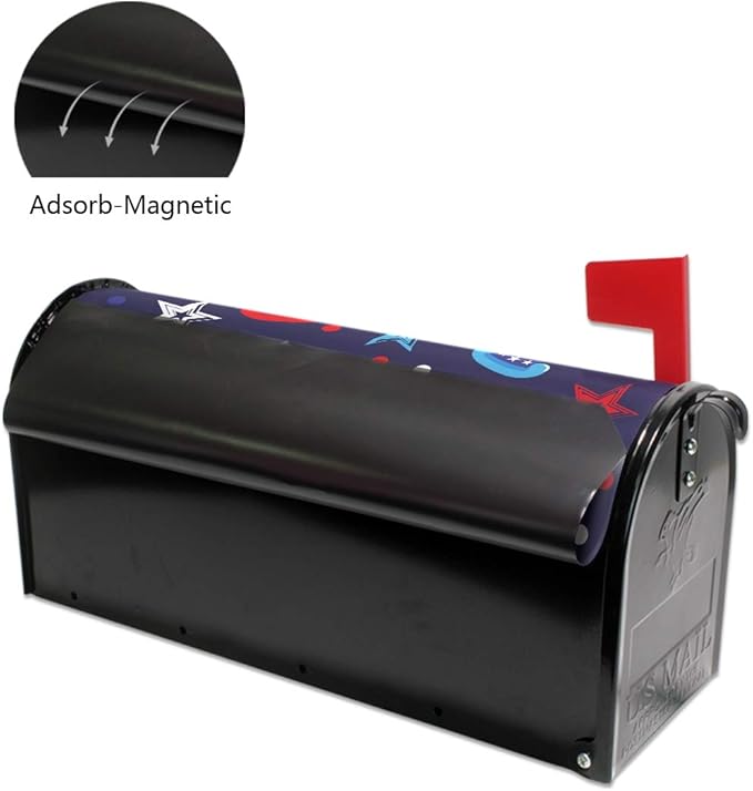 ALAZA 4Th of July Magnetic Mailbox Cover MailWraps Garden Yard Home Decor for Outside Oversized-25.5" x20.8"