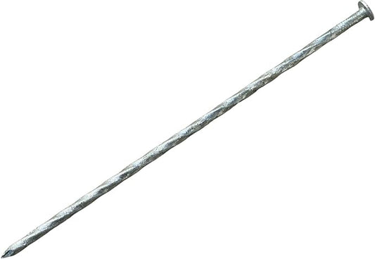 Sandbaggy 12" Heavy Duty Galvanized Artificial Turf Stakes - Spiral Landscape Nails - Ground Spikes/Pins, Synthetic Grass, Lawn, Edging, Weed Barrier Fabric (12 inch - Ultra Heavy Duty, 50, Count)