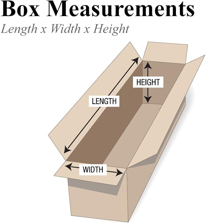 PARTNERS BRAND 14 x 4 x 4 Corrugated Cardboard Boxes, Long 14"L x 4"W x 4"H, Pack of 25 | Shipping, Packaging, Moving, Storage Box for Home or Business, Strong Wholesale Bulk Boxes