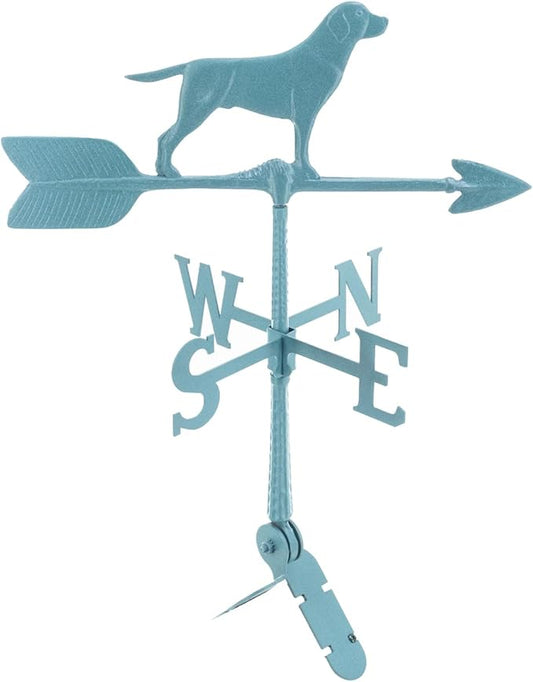Montague Metal Products - Weathervane - Cast Aluminum Weathervane -Includes Roof Mount - 6 Colors Available (Retriever, Verdigris)