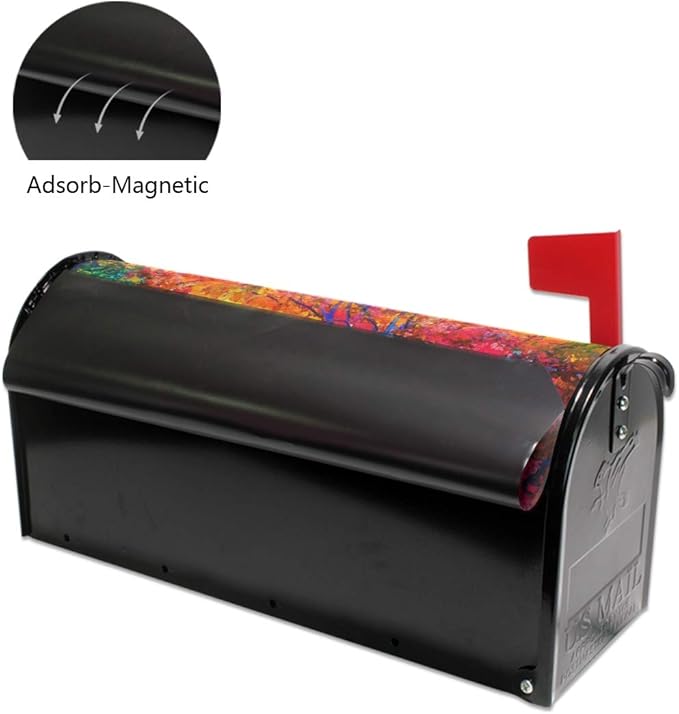 ALAZA Autumn Fall Trees Magnetic Mailbox Cover Oversized for Garden Yard Outdoor Decorations-25.5" x20.8