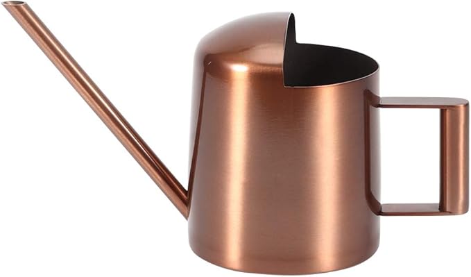 Milltrip Small Watering Can, 300ml Small Stainless Steel Watering Can Plant Flower Long Spout Sprinkling Pot for Home Use
