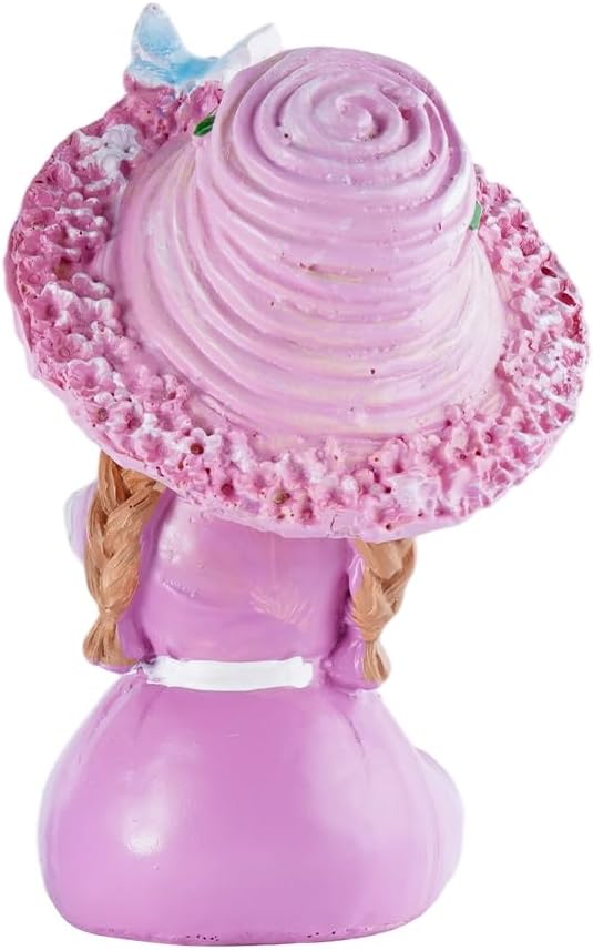 Lavender Outdoor Garden Resin Couple Statues (Boy & Girl with Cloth Legs), Suitable for Patio, Garden & Courtyard Decor, Indoor Love-Themed Ornament, Ideal Gift for Parents & Friends