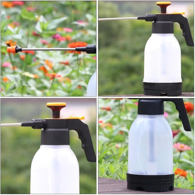Hand Pressure Gardening Water Bottle 1L Spray Can for Indoor and Outdoor Use for Plants Flowers and Car Washing Sturdy Lightweight Design