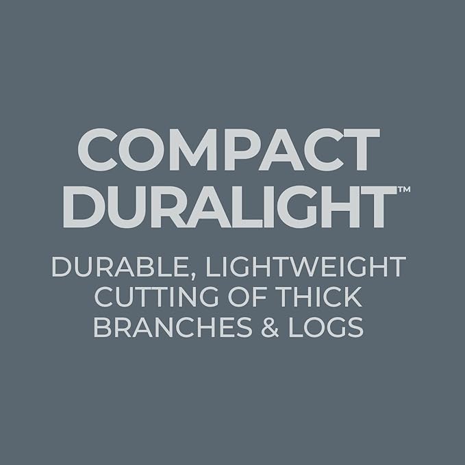 Woodland Tools Duralight Folding Saw – Curved Pruning Saw with Hardened Steel Blade, 3-Position Lock, Soft Grip Handle – Manual Tool for Tree Trimming, Branch Cutting, and Yard Work