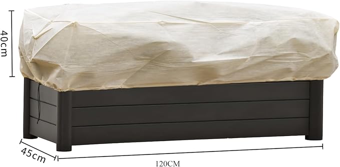 Plant Cover Freeze Protection, Winter Plant Covers, Plant Frost Cover, Tree Plant Freeze Protection Covers, Planter Plant Winter Frost Blanket with Zip Drawstring,2 Pack (39.3x17.7x15.7INCH)