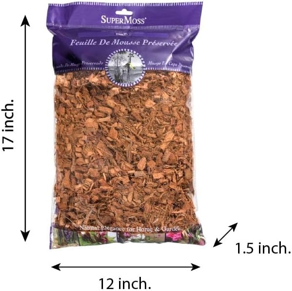SuperMoss (23261) Coco Mulch, 200 in3, Natural Brown