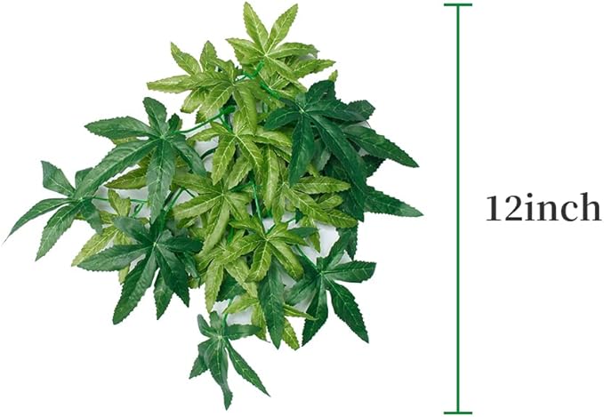 Dsoar 30cm/12in Aquarium Decorations Plants Artificial Fake Plastic Water Grass Plants for Fish Tank Aquarium Decor Artificial Hanging Plants