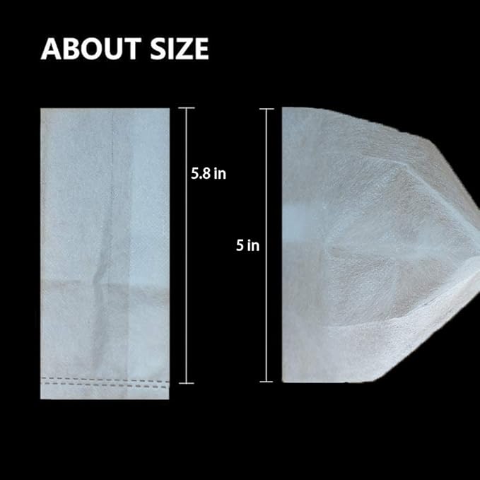 100Pcs Nursery Growing Bags，5.8"x5"nonwoven Fabric Seedlings Grow Bag for Plants，Fabric Plant pots,Potato, Flower, Tomato Solid Seed Starter Bags
