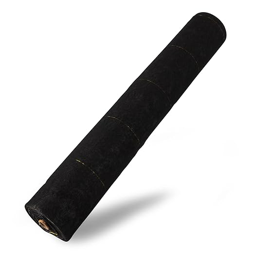 DeWitt Sunbelt Woven Ground Cover, 3.2 oz, Black, 4' x 300' - Durable Weed Barrier Fabric for Greenhouse, Garden, Outdoor Display & Landscaping