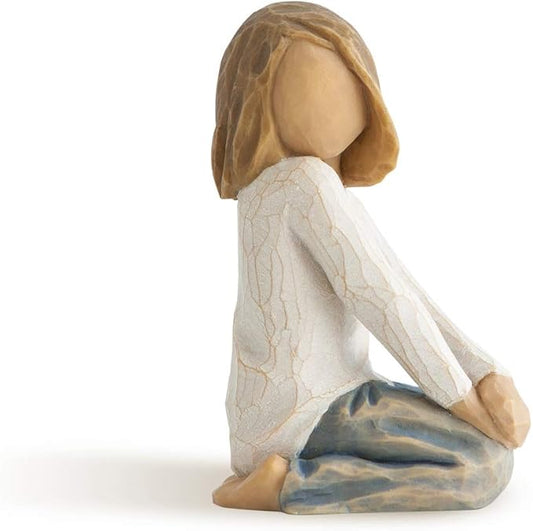 Willow Tree Joyful Child, Nurtured by Your Loving Care, A Reminder of Loving Family Relationships, Closeness, Love, Sculpted Hand-Painted Figure