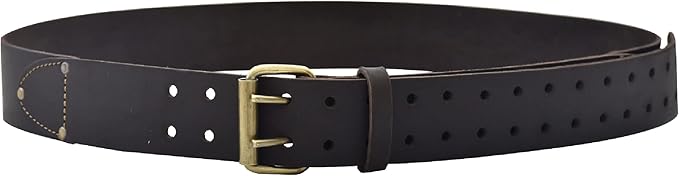 Style n Craft - 2" Wide Extra Long Full-Grain Oiled Leather Work Belt, Durable and Rugged Belt, Dark Brown (#74053)