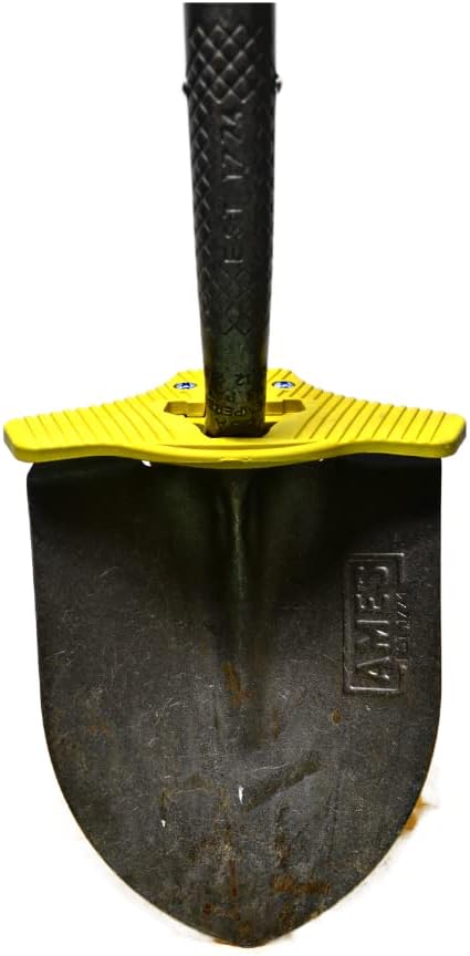 Non-Skid Attachment (Set of 2) – Back-Saving Ergonomic Foot Step for Easier Digging & Landscaping | Heavy-Duty Grip Accessory Fits Most Garden & Yard Tools – Yellow