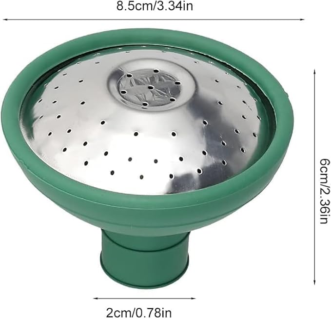 Green Universal Garden Watering Can Rose Head Water Sprinkler Sprayer Fit All Rose Spout Cover Nozzle Replacement Garden Watering Tool, Equipment, Small Watering Can