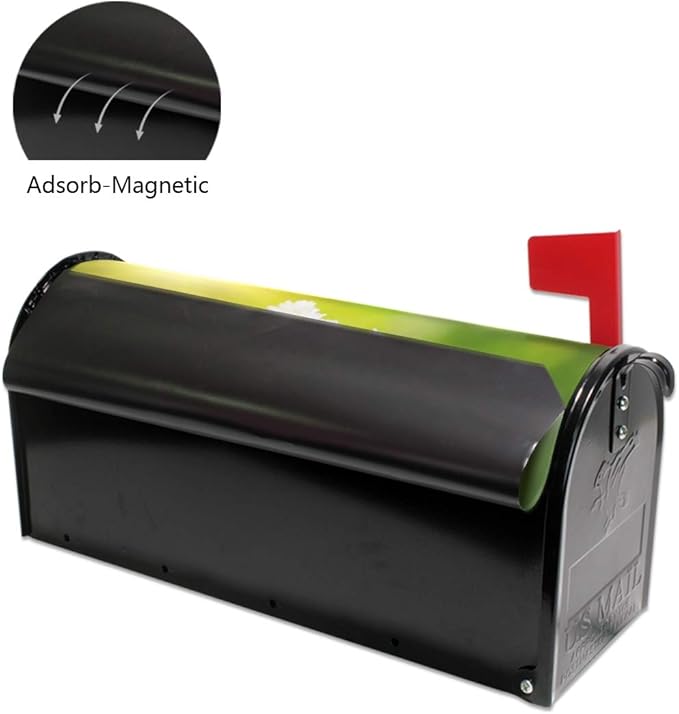 ALAZA WOOR Spring Flowers Magnetic Mailbox Cover MailWraps Garden Yard Home Decor for Outside Standard Size-18"x 20.8"