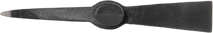 INTERTOOL Small Pick Axe -15-Inch Forged Steel Weeding Mattock Adze Hoe 1.5 lb with Anti-Slip Fiberglass Handle - Heavy-Duty Garden Tool for Roots, Rocks, Digging & Camping HT08-0303