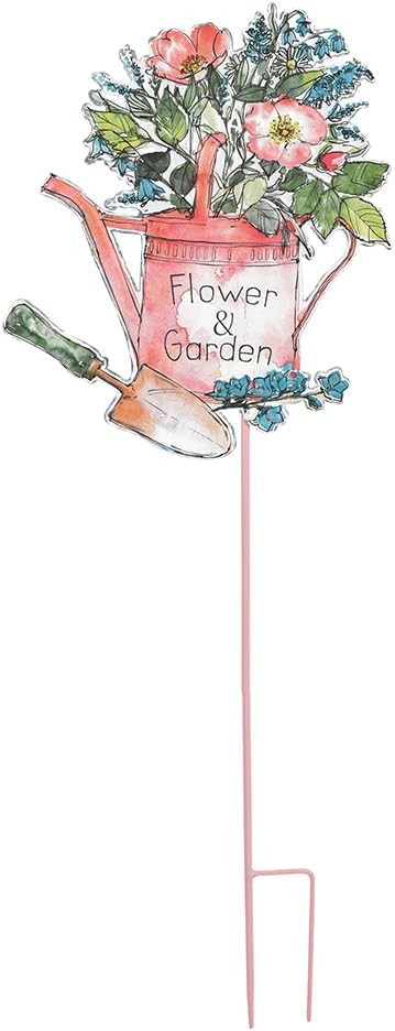 All Chic Garden Decor for Outside 29” Decorative Garden Stakes Metal Embossed Sign for Spring Decor Yard Art Stakes for Outdoor Lawn Backyard Porch Pathway Decorations