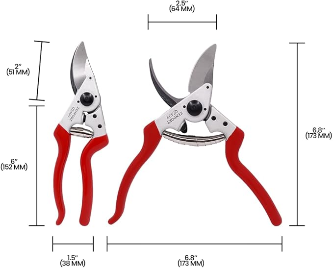 Zenport QZ409-3PK of Pruners, Left-Handed Forged Bypass Pruner, 3-Pack