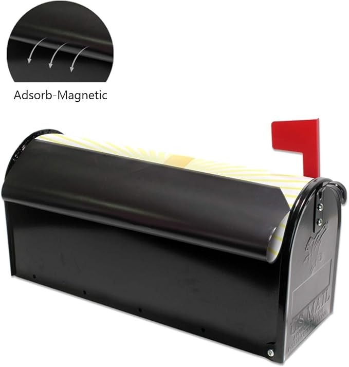 ALAZA WOOR Happy Easter Egg and Cross Magnetic Mailbox Cover MailWraps Garden Yard Home Decor for Outside Oversized-25.5" x20.8"