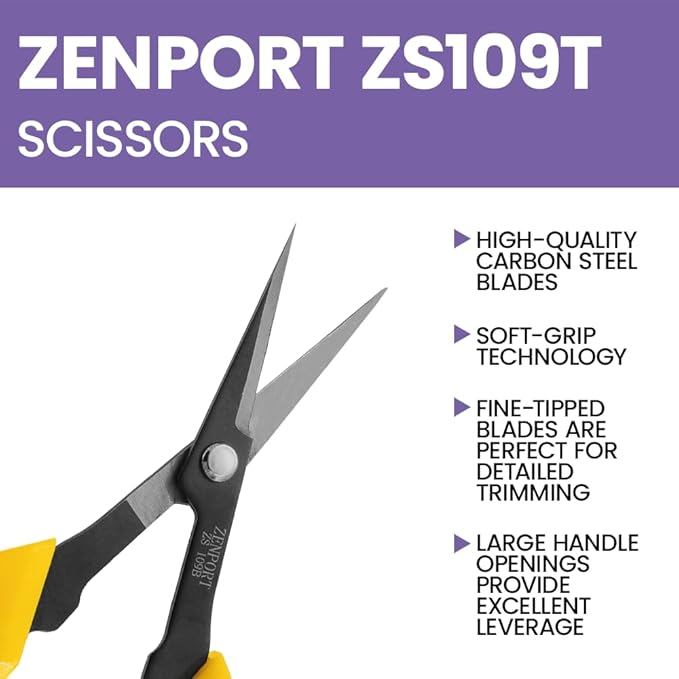 Zenport ZS109T Scissors Garden/Fruit/Grape 6.5-Inch Long Tilt Blade
