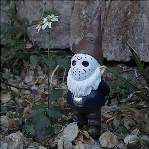 Horror Decor Halloween Decorations Indoor Garden Gnome Garden Statue Home Décor (Brown)