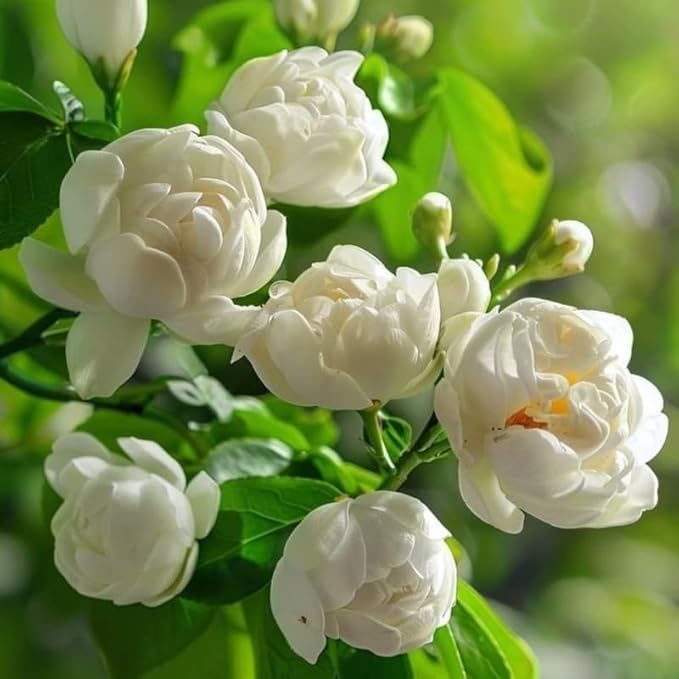 Jasmine Plant, Fragrant Jasmine Flower Vine 4-8 Inches Well Rooted for Container, Hanging Basket Growing (Duke of Tuscany)