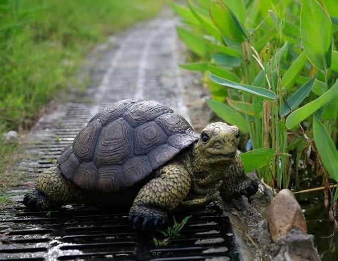 Garden Turtle Statue Decoration, Large Realistic Tortoise Figurine, Outdoor Lawn Ornament Garden Outdoor Courtyard, Lawn Landscape, Swimming Pool Decoration, Festival and Birthday Gifts