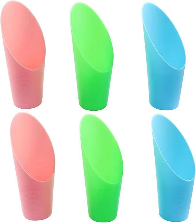 6 Pcs Bonsai Soil Scoops Plastic Garden Shovels Garden Tool, Colorful Mini Potting Scoops for Plant Succulent, Lightweight and Durable Design for Easy Gardening and Transplanting Tasks