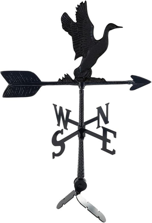 Montague Metal Products - Weathervane - Cast Aluminum Weathervane -Includes Roof Mount - 6 Colors Available (Duck, Verdigris)