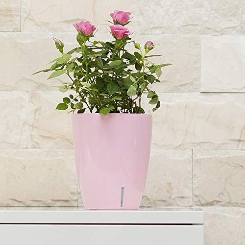 Santino 5.9 Inch ORCHIDEA Self Watering Pots for Orchids in Blue (Set of 3) - Decorative Wicking Planter with w/Great Aerification, Drainage and Water Level Indicator