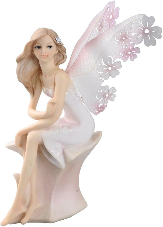 Comfy Hour Fairyland Collection The Sitting Fairy Figurine, Stone Resin