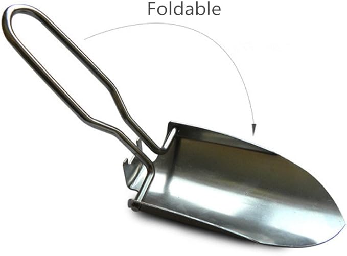 Toasis Garden Trowel Mini Outdoor Foldable Hand Shovel (Olive-2pcs)