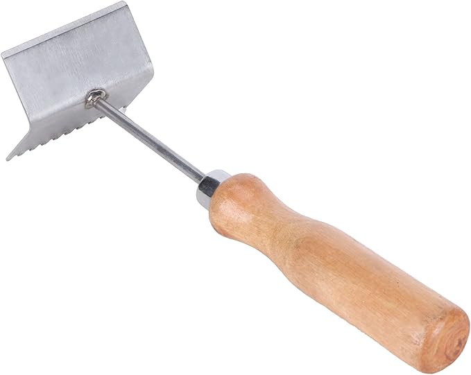 Beekeeping Shovel, 8.7x2.0x2.4in Queen Bee Excluder Bee Frame Tool Stainless Steel Honey Scraper Shovel for Garden