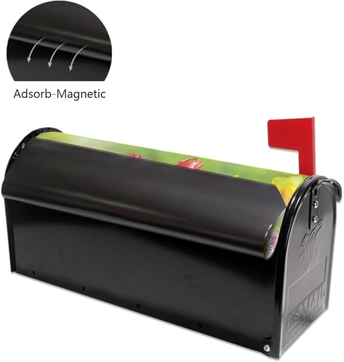 WOOR Spring Flowers Daffodils and Tulips Magnetic Mailbox Cover Oversized-20.8"x 25.5"