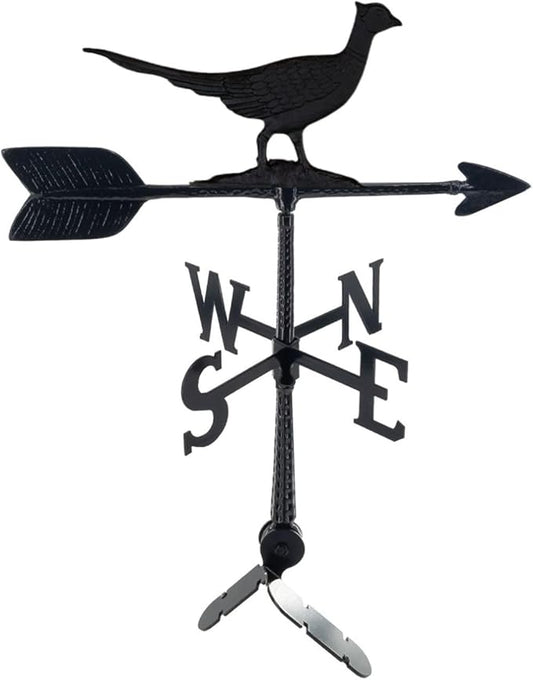 Montague Metal Products - Weathervane - Cast Aluminum Weathervane -Includes Roof Mount - 6 Colors Available (Pheasant, Verdigris)