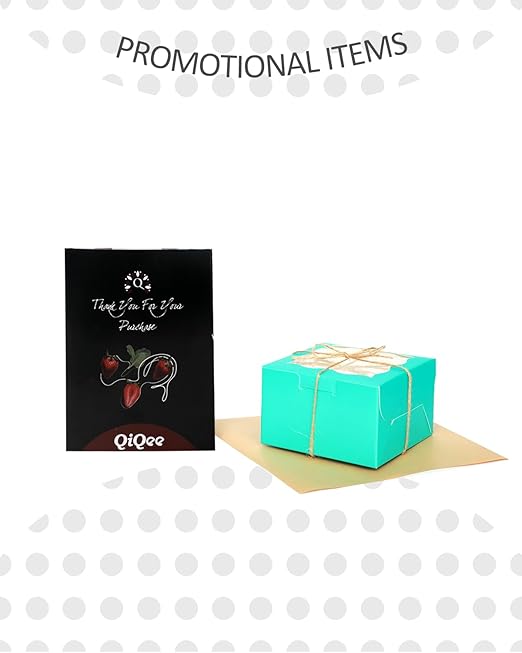 qiqee Mint Blue Bakery Box with Window 4x4x2.5 inch 30Packs Macaron Boxes Small Donut Pastry Boxes for Party Mini Cookie Boxes