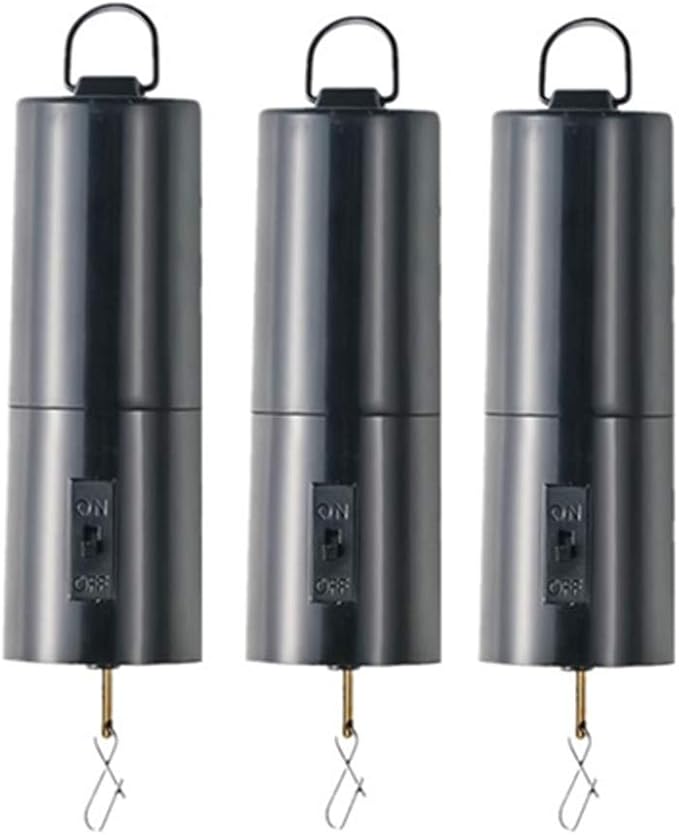 FENELY Wind Spinner Motor Battery Operated for Hanging Display Yard Black Wind Spinners Outdoor Sculptures - Load Capacity of 4 Pounds 3 Pack