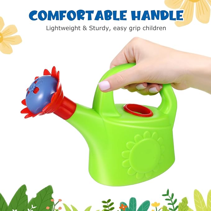 Chicken Watering Cans, Plastic Watering Can Watering Can Kids Beach Watering Can Toys, 2 Pieces (Random Color)