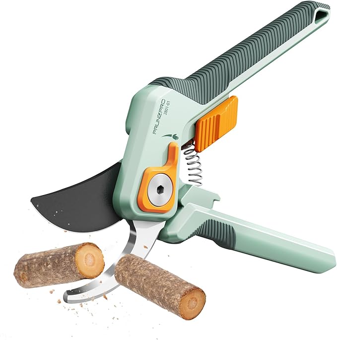 PrunePro Pruning Shears for Gardening Professional Bypass Hand Pruner Up to 1 Inch Cut Capacity Sharp Stainless Steel Blade Garden Scissors Plant Flower Garden Clipper 1 Pack