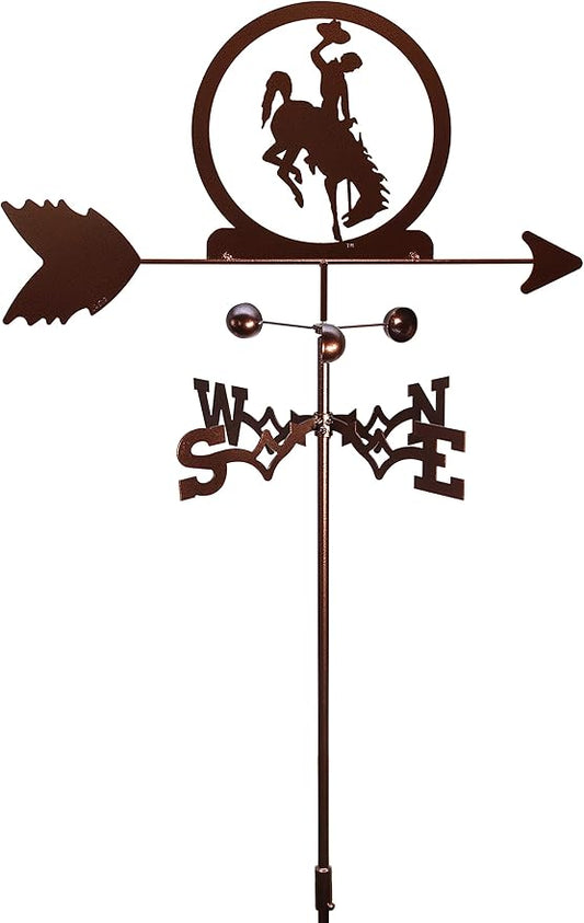 SWEN Products Wyoming Bucking Horse Weathervane (Garden Stake Included)