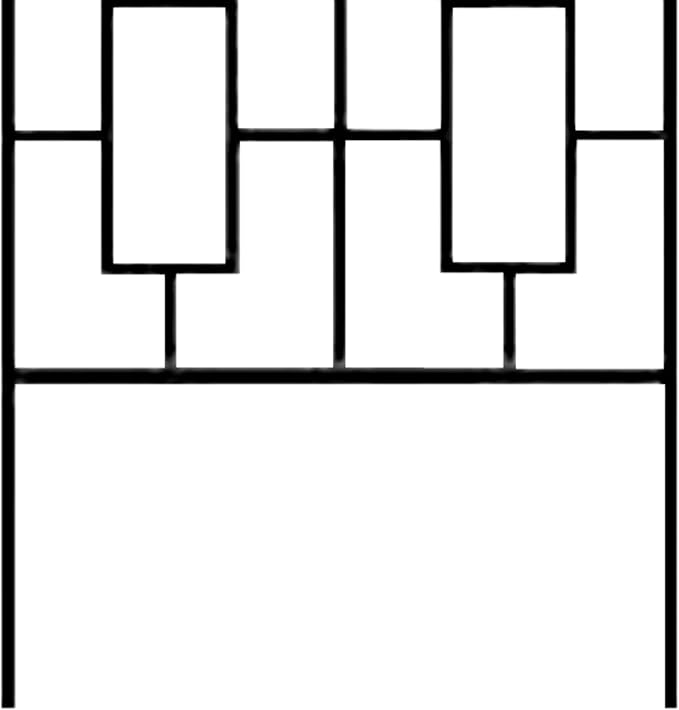 Panacea Contemporary Trellis, Black, 78" H