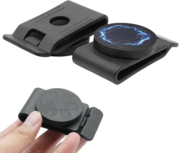 2Pcs Magnetic Belt Tool Holder Round Magnetic Screw Holder Strong Clip-On Belt Magnet Holster Magnetic Tool Organizer for Nails Screwdrivers Wrench Easily Portable and Convenient to Use