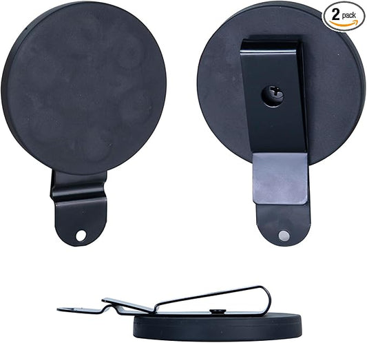 Magnetic Tool Holder Super Strong Tool Holster, Magnet Belt Clip Neodymium Magnet Leather Sleeve for Screws, Hammers, Sockets, Pliers, Drills, Wrenches Magnetic Tools and Hardware 2 Pcs