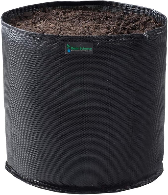 Commercial Grow Bag Pack of 10, Air Pruning Mesh Fabric Plant Containers (20 Gallon, Black)