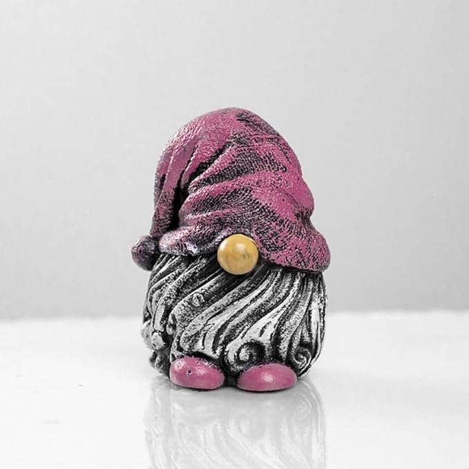 5pcs Vintage Gnomes Decorations Fairy Garden Accessories,Garden Gnomes Decorations,Resin Crooked Hat Gnome Decorative Statue for Fairy Yard,Flower Pot,Bookshelf,Window sill