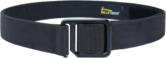 MELOTOUGH Modular EDC Tool Belt - 1.75 Inch Adjustable Black Nylon Work Belt with Metal Buckle,Electrician Tool Belts for Men
